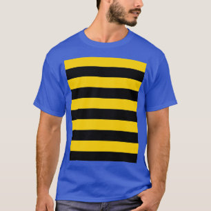 T-shirt Bande noire et jaune motif