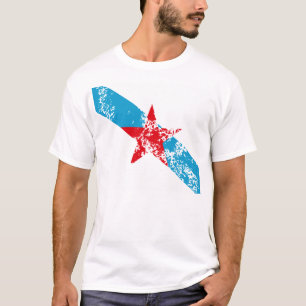 T-shirt Bandeira Galega Estrelada