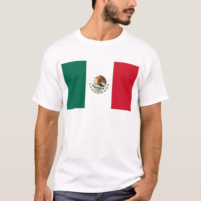 T-shirt Bandera de México - drapeau du Mexique - drapeau (Devant)