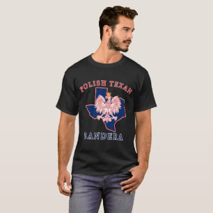 T-shirt Bandera Polonais Texan