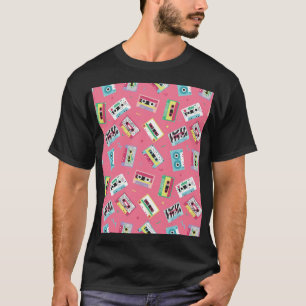 T-shirt Bandes audio rétro : Style des années 80.