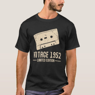 T-shirt Bandes Cassette S 1952 Design rétro Vintage Birthd