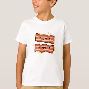 T-shirt Bandes de Bacon Cute Kawaii