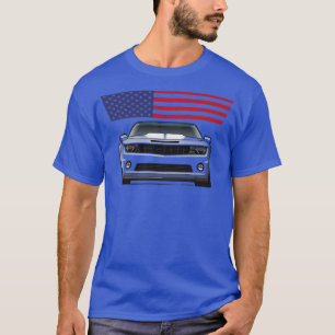 T-shirt bandes de capot blanches multicolore