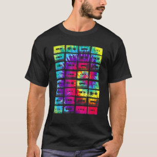 T-shirt Bandes De Cassette Mélanges 1980S Radio Musique Gr