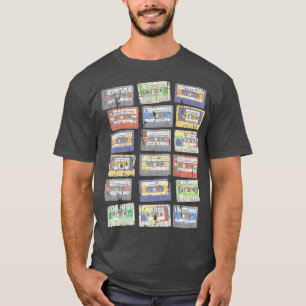 T-shirt Bandes de cassettes Mixtapes 1980 Radio DJ Music