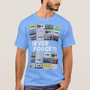 T-shirt Bandes de cassettes Mixtapes Musique des années 19
