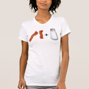 T-shirt bandes de lard, saltshaker, +