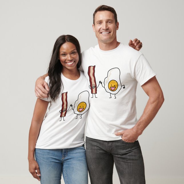 T-shirt Bandes d'oeufs et de bacon Petit-déjeuner d'oeufs  (Unisexe)