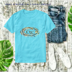 T-shirt Bandes ovales-CW
