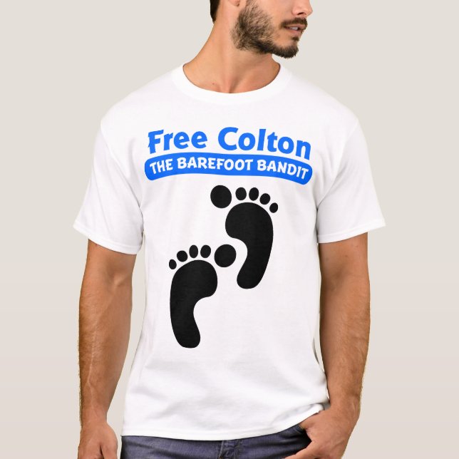 T-shirt Bandit libre de Colton - de TheBarefoot (Devant)