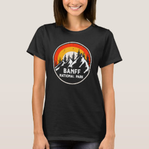 T-shirt banff National Park Mountain Trees & Sun Camping H