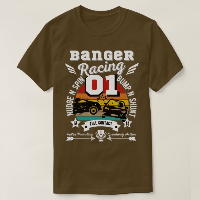 T-shirt Banger Racing Motorsport (Design devant)
