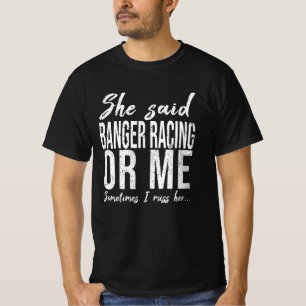 T-shirt Banger Racing, un cadeau sportif amusant