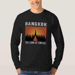 T-shirt Bangkok Thaïlande City Cityscape Skyline Drôle cad