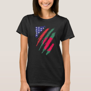 T-shirt Bangladesh American Grosse Drapeau USA Patriot Her
