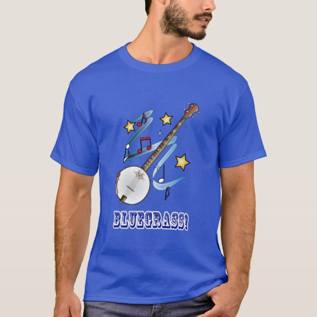 T-shirt Banjo de Bluegrass (Devant)