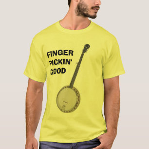 T-shirt Banjo - doigt Pickin bon