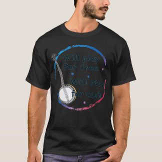 T-shirt Banjo Joueur Bluegrass 40 ans