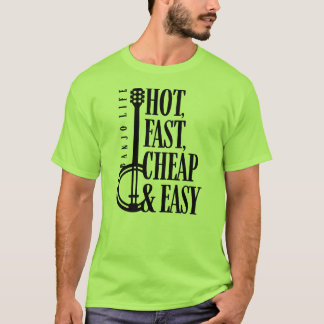 T-shirt Banjo Life, chaud, rapide, bon marché et facile