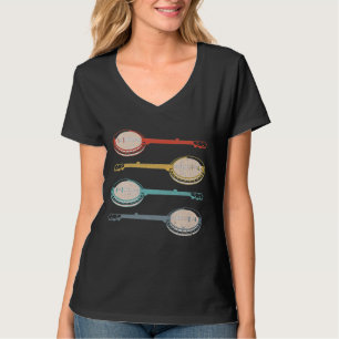 T-shirt Banjo multicolore Banjo Vintage Retro Appareils