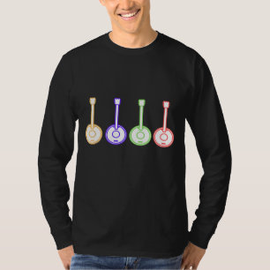 T-shirt Banjo Music Player Retro Vintage