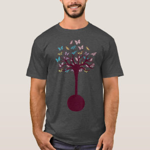 T-shirt Banjo Tree Folk Music Band Bluegrass Musicien