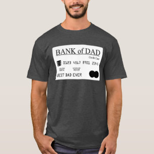 T-shirt Bank Of Papa Best Papa Papa Fête des pères Cadea