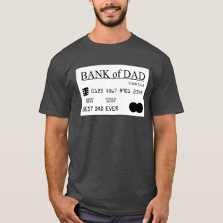 T-shirt Bank Of Papa Best Papa Papa Fête des pères Cadeau