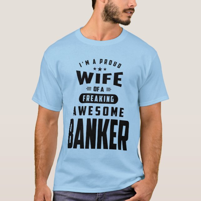T-shirt Banker Gift Funny Job Title Profession (Devant)