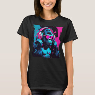 T-shirt Banksy BANKSY DJ Monkey Thinker