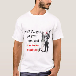 T-shirt banksy bristol n'oubliez pas de manger votre déjeu