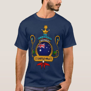 T-shirt Banlieue de Castle Hill Pride Golden Australian Fl