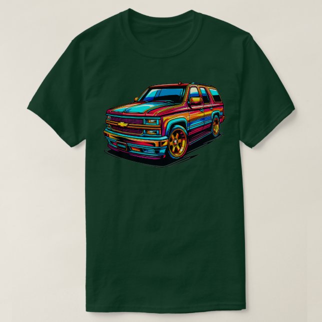 T-shirt Banlieue de Chevrolet 14 (Design devant)