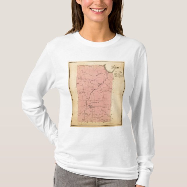 T-shirt Banlieue noire de Clinton (Devant)