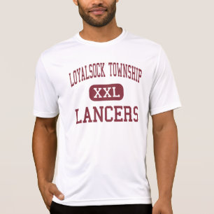 T-shirt Banlieue noire de Loyalsock - Lancers -