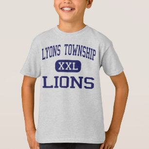 T-shirt Banlieue noire de Lyon - lions - haute - grange