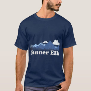 T-shirt Banner Elk Caroline du Nord Blue Ridge Mountains