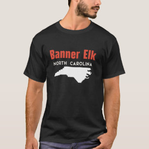 T-shirt Banner Elk Caroline du Nord USA State America Trav