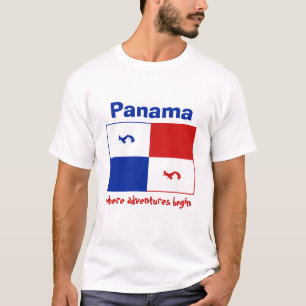 T-Shirt Bannière + Carte + Texte Panama
