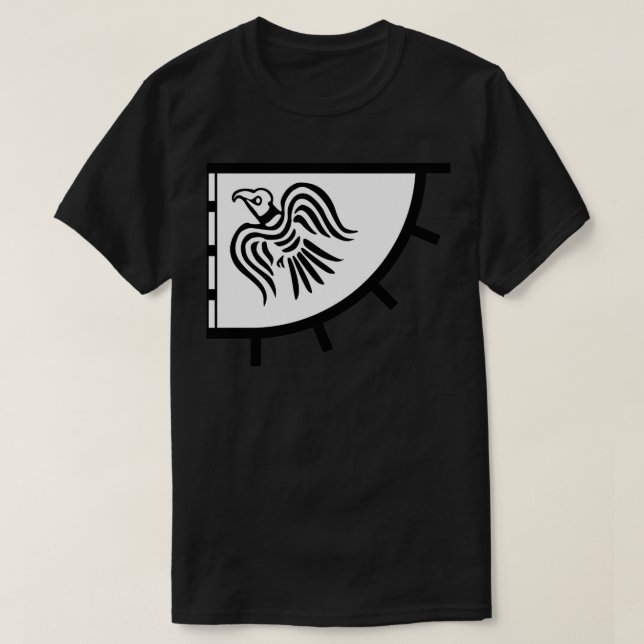 T-shirt Bannière de guerre Viking Raven (Design devant)