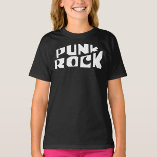 T-shirt Bannière de typographie Punk Rock