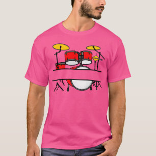 T-shirt Bannière nom de batterie pour amis batteurs