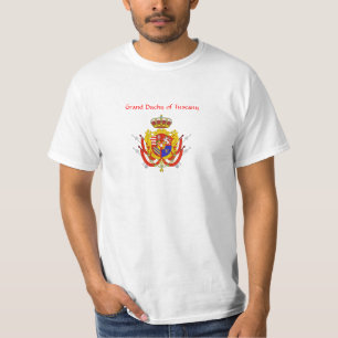 T-shirt Bannière rouge blanc Grand-Duché de Toscane
