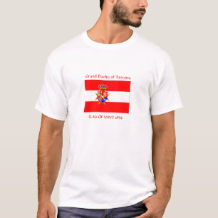 T-shirt Bannière rouge blanc Grand-Duché de Toscane