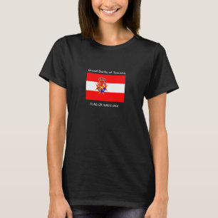 T-shirt Bannière rouge blanc Grand-Duché de Toscane