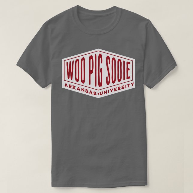 T-shirt Bannière Woo Pig Sooie (Design devant)