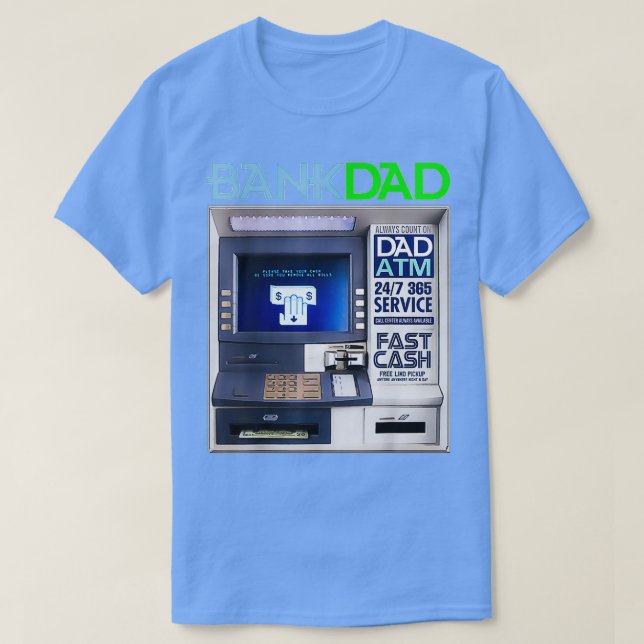T-shirt Banque De Papa Atm (Design devant)