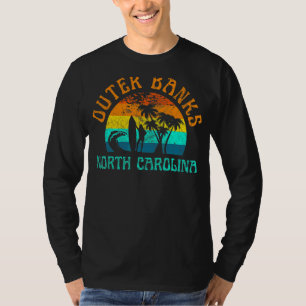 T-shirt Banques Extérieures Caroline du Nord Surf Plage Su