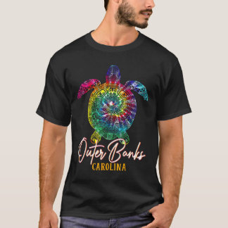 T-shirt Banques extérieures Tie Dye Tortue de mer Carolina